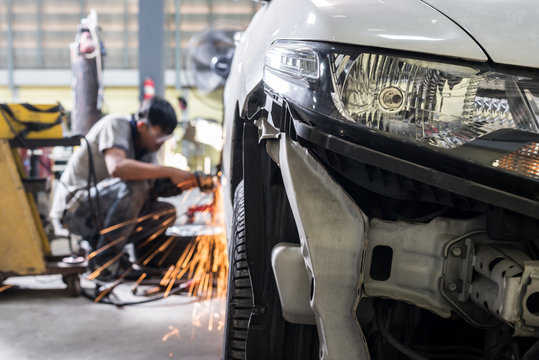Auto body repair and panel work at Tilton Body Shop
